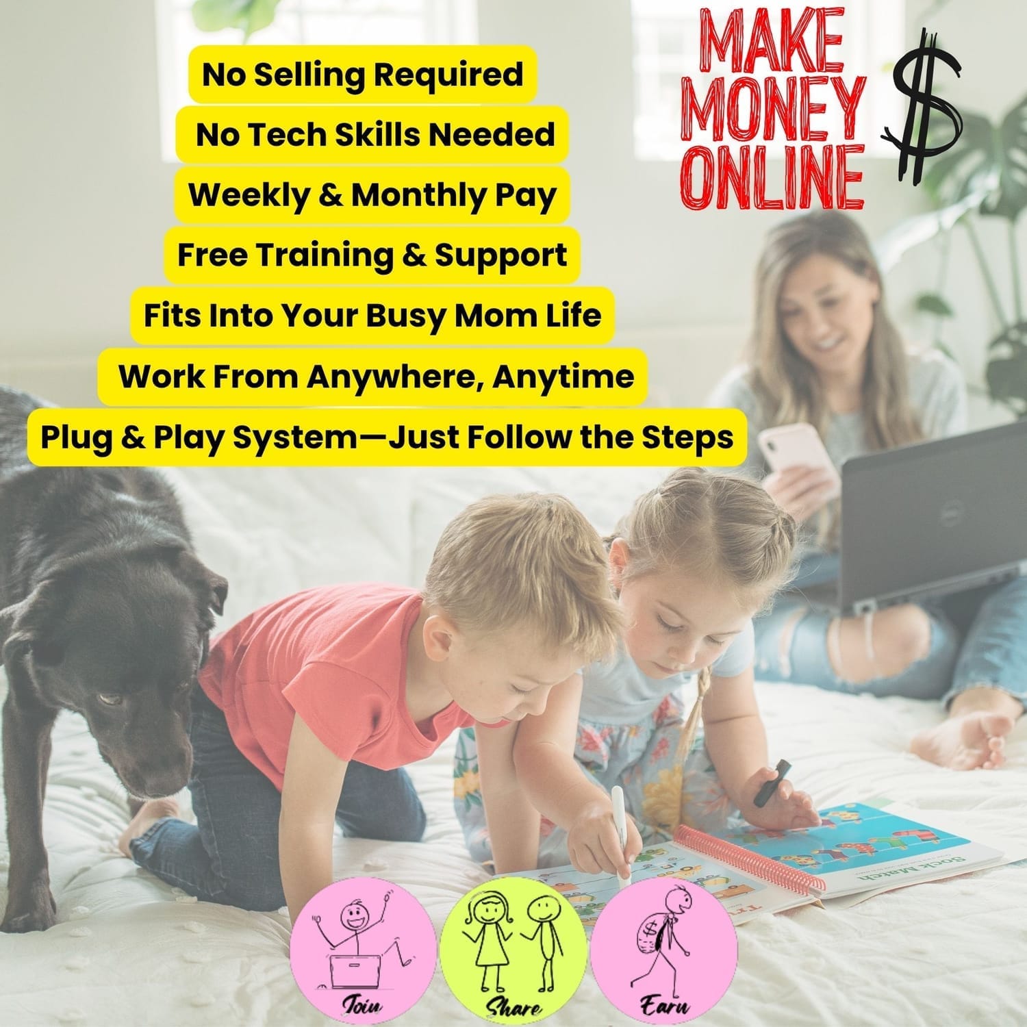 no selling side hustle for passive online income