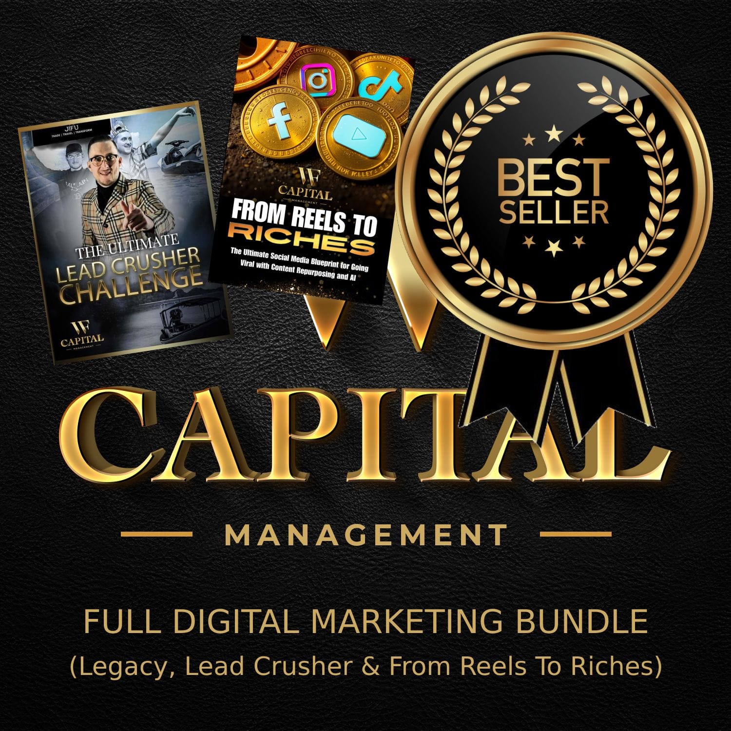 Full Digital Marketing Bundle: Including Legacy, The Ultimate Lead Crusher Challenge & From Reels To Riches