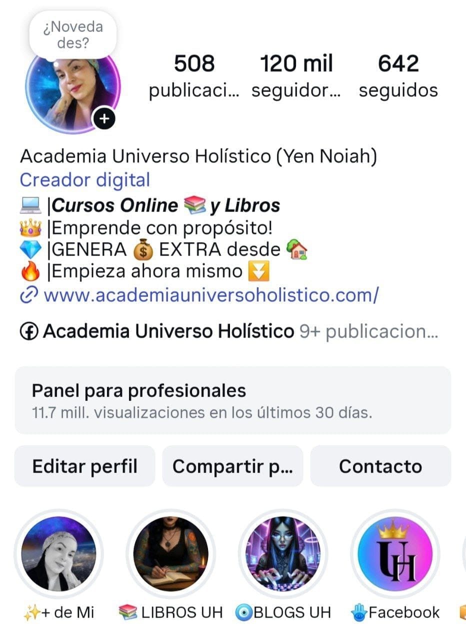 Academia Universo Holistico, yo soy Yen Noiah