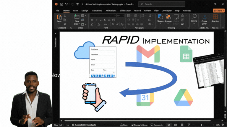 Building a SAAS in PowerPoint demonstration