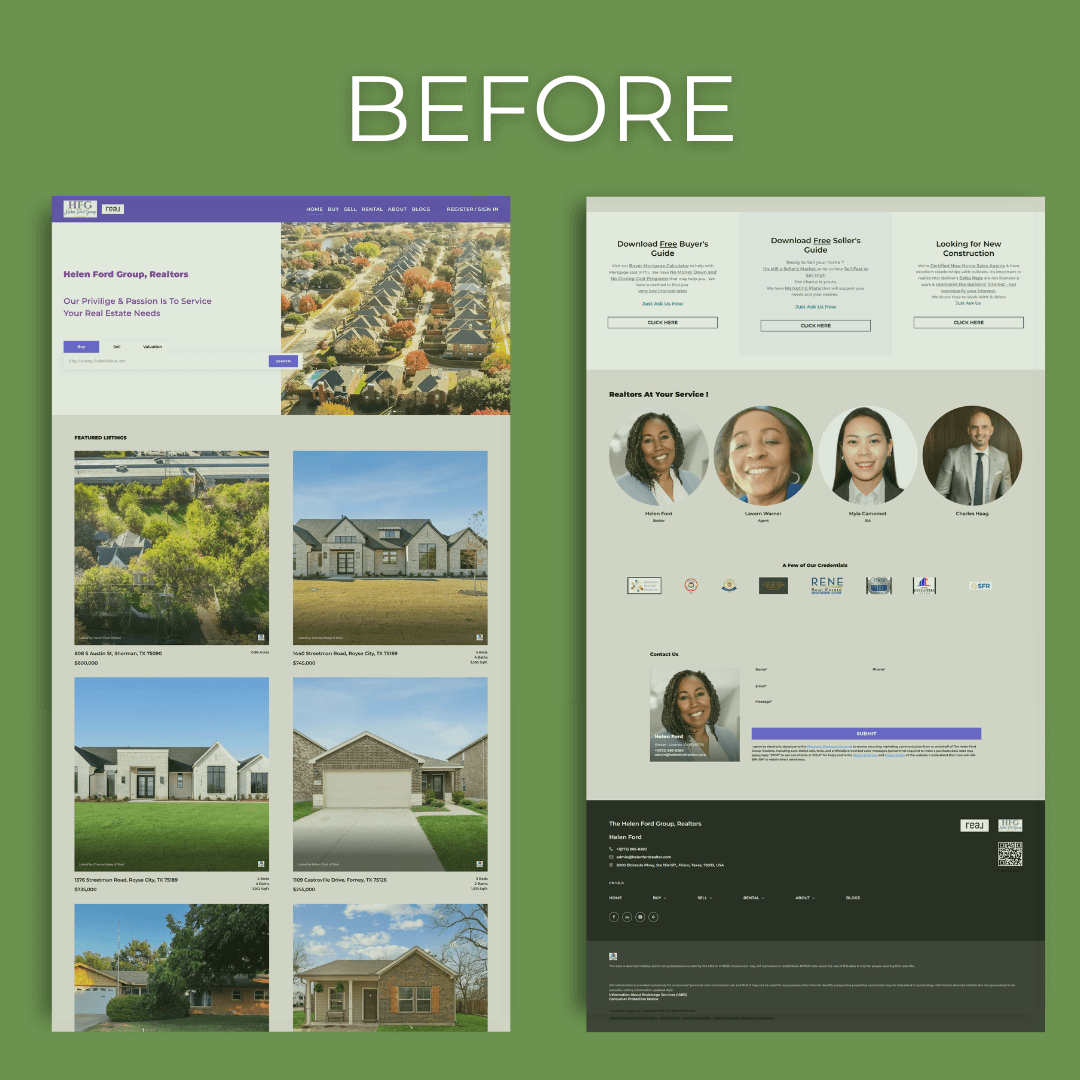 Real estate funnel preview mockup designed by Myla Camomot