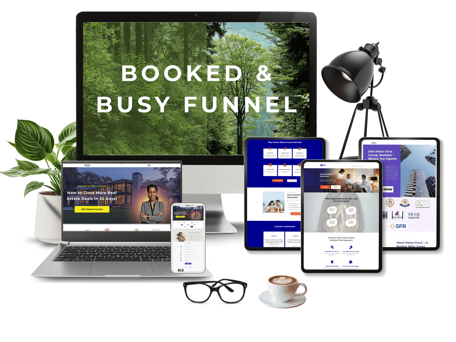 Real estate funnel preview mockup designed by Myla Camomot