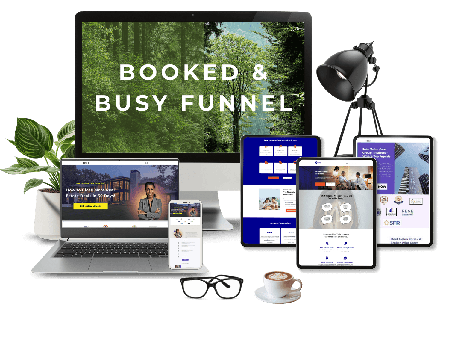 Real estate funnel preview mockup designed by Myla Camomot
