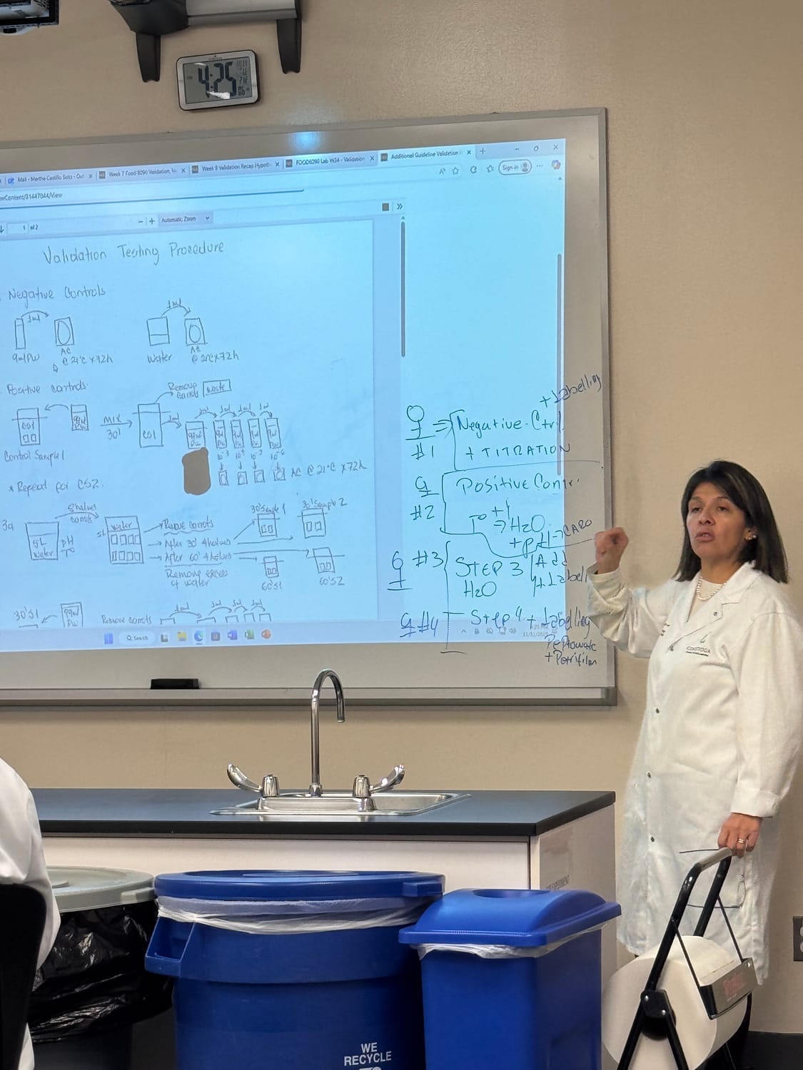Martha Castillo providing consultation