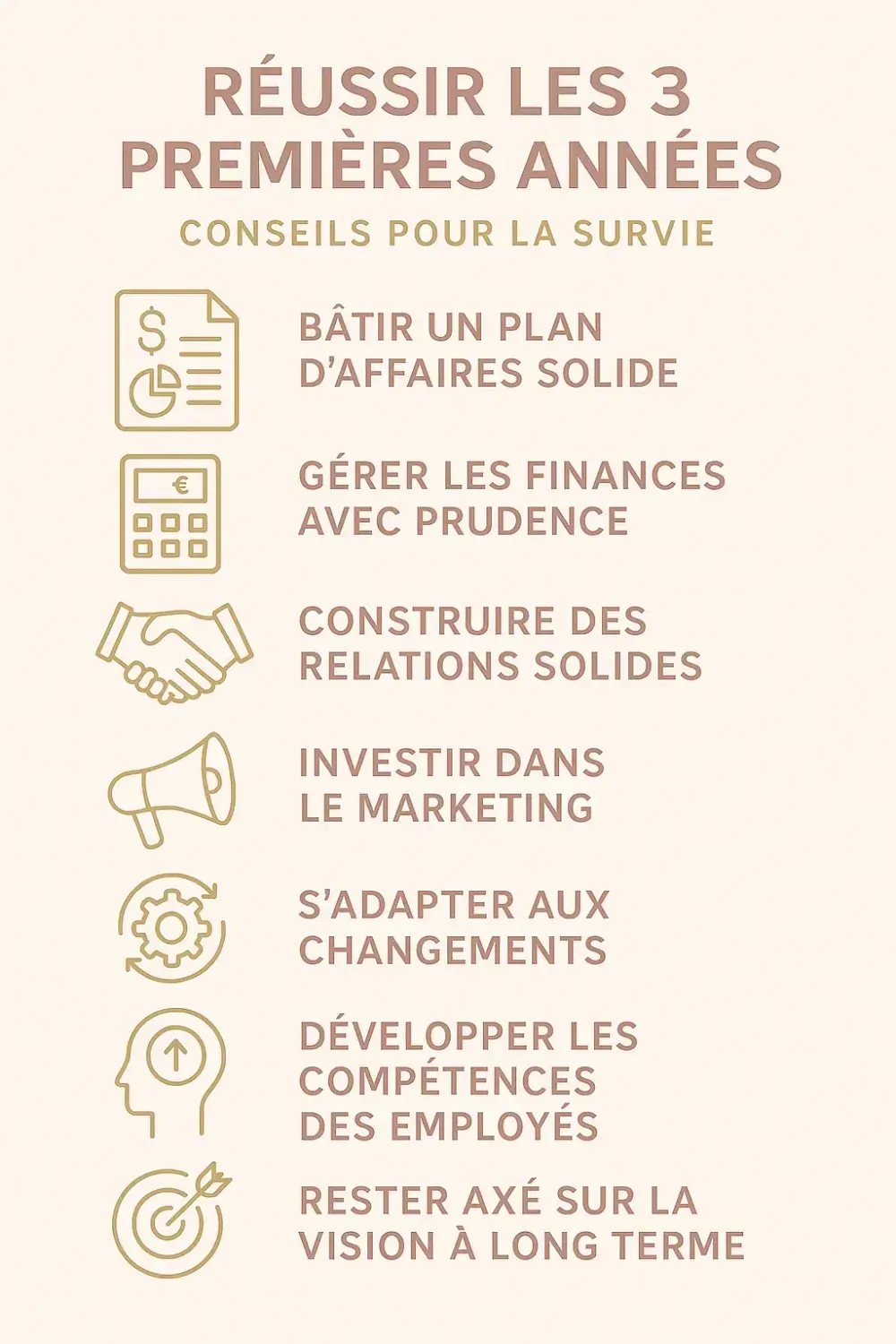 Les clés de la réussite entrepreneuriale durant les 3 premières années 
