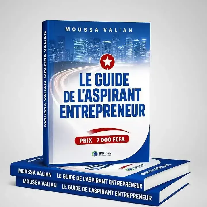 Le Muckup du livre "le guide de l'aspirant entrepreneur"
