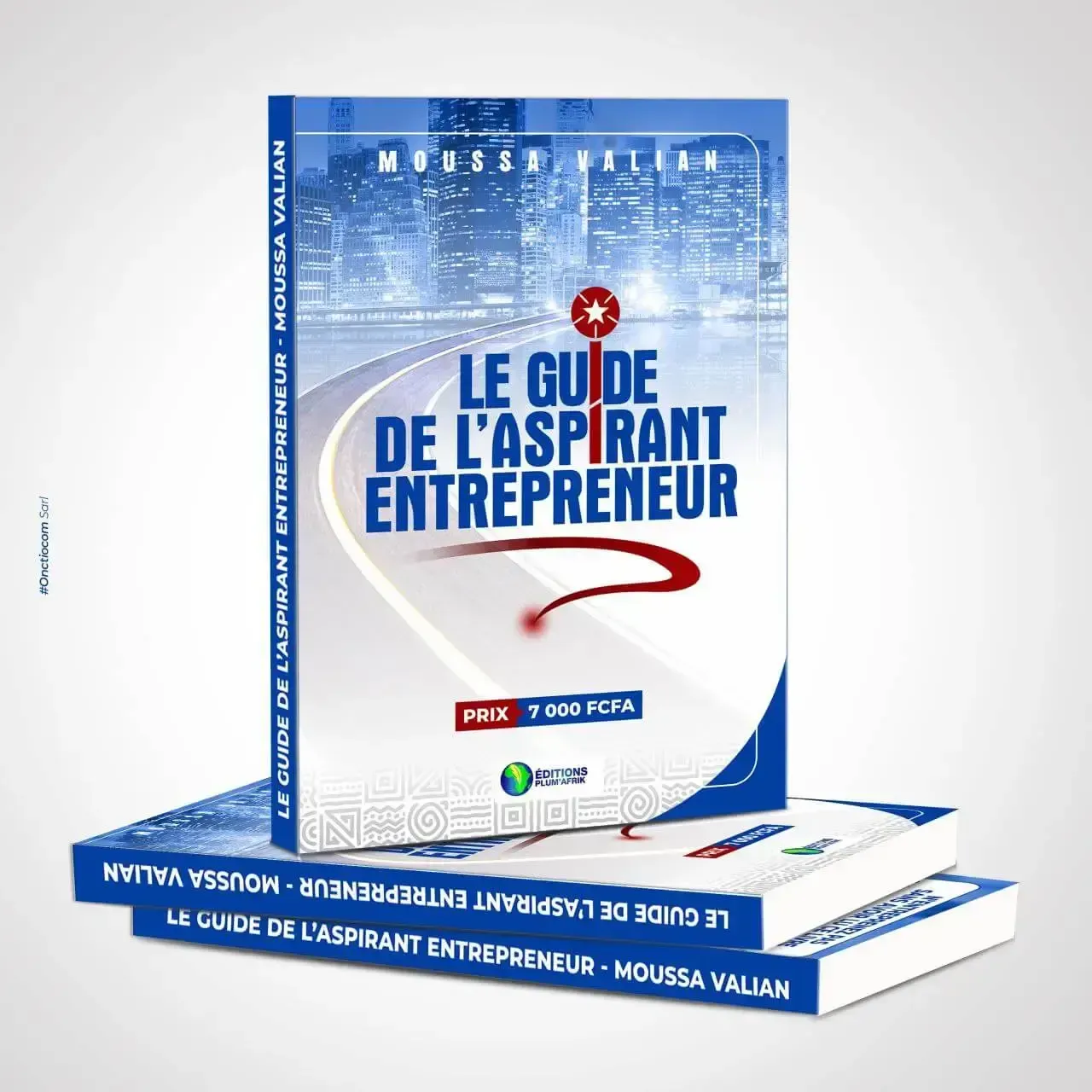 Le muckup du livre " le guide de l'aspirant entrepreneur"