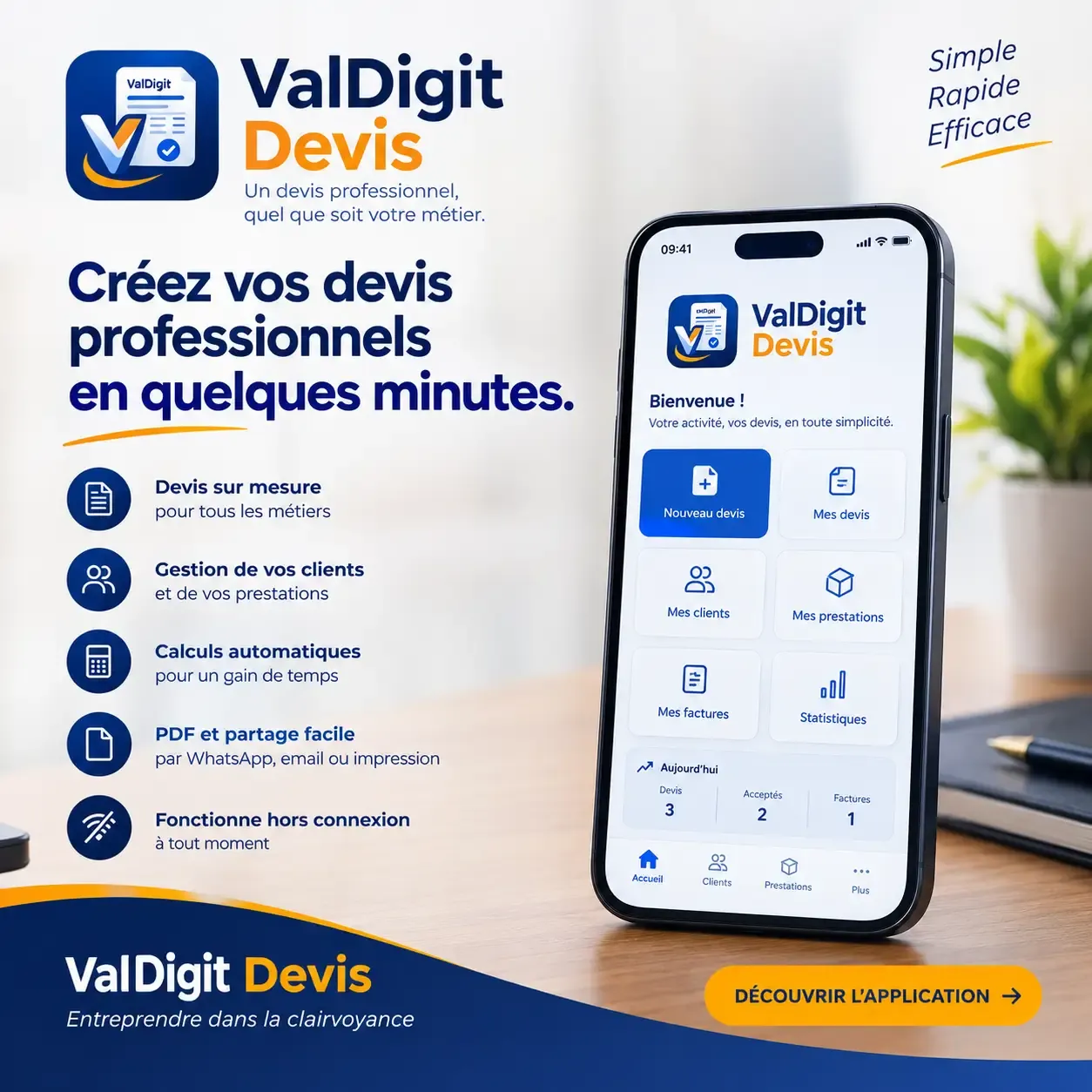 affiche publicitaire de valdigit devis 
