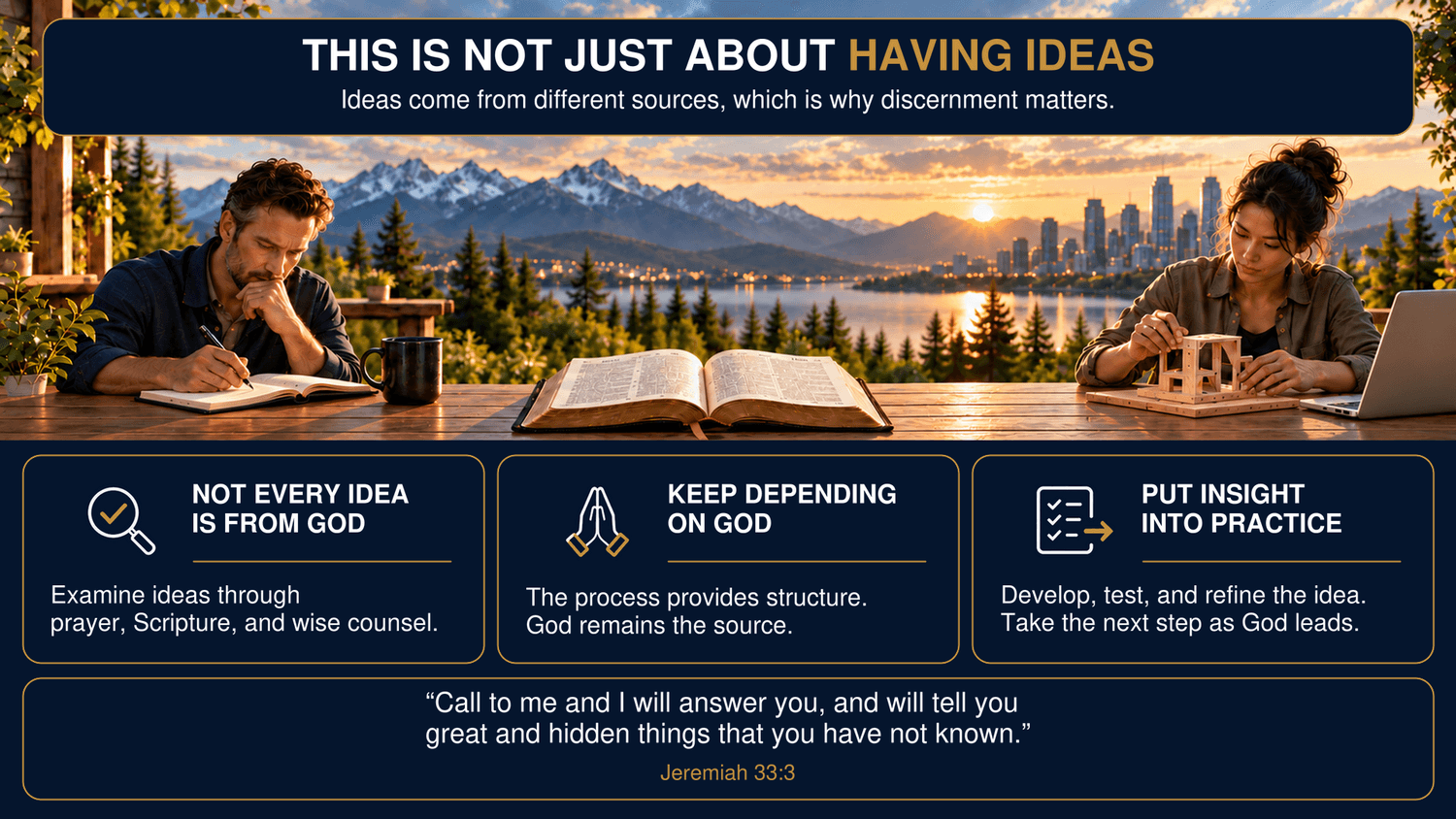 Ideas are not enough