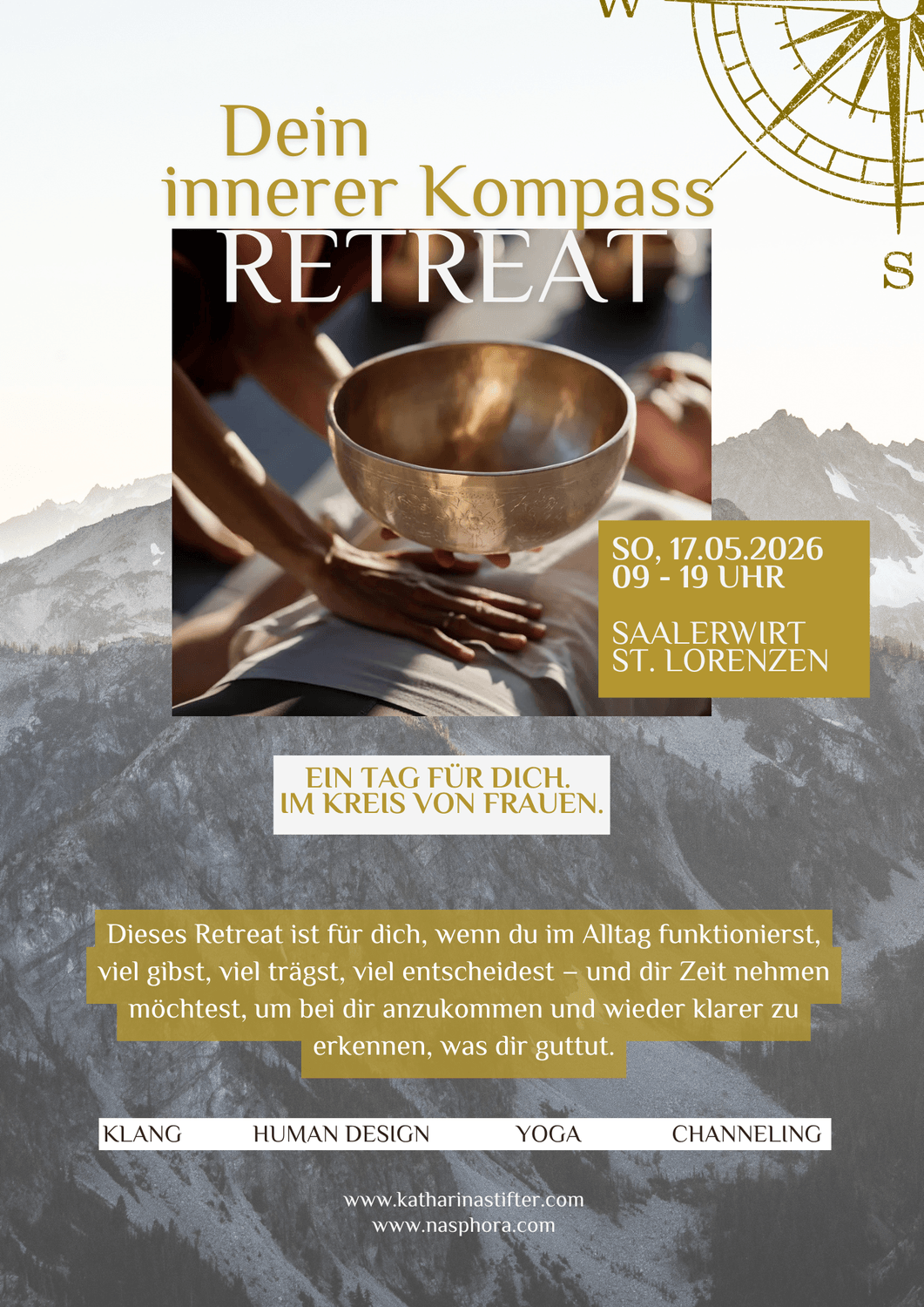 eine Kollage aus 4 Bildern die Feiern und Visionen zeigen