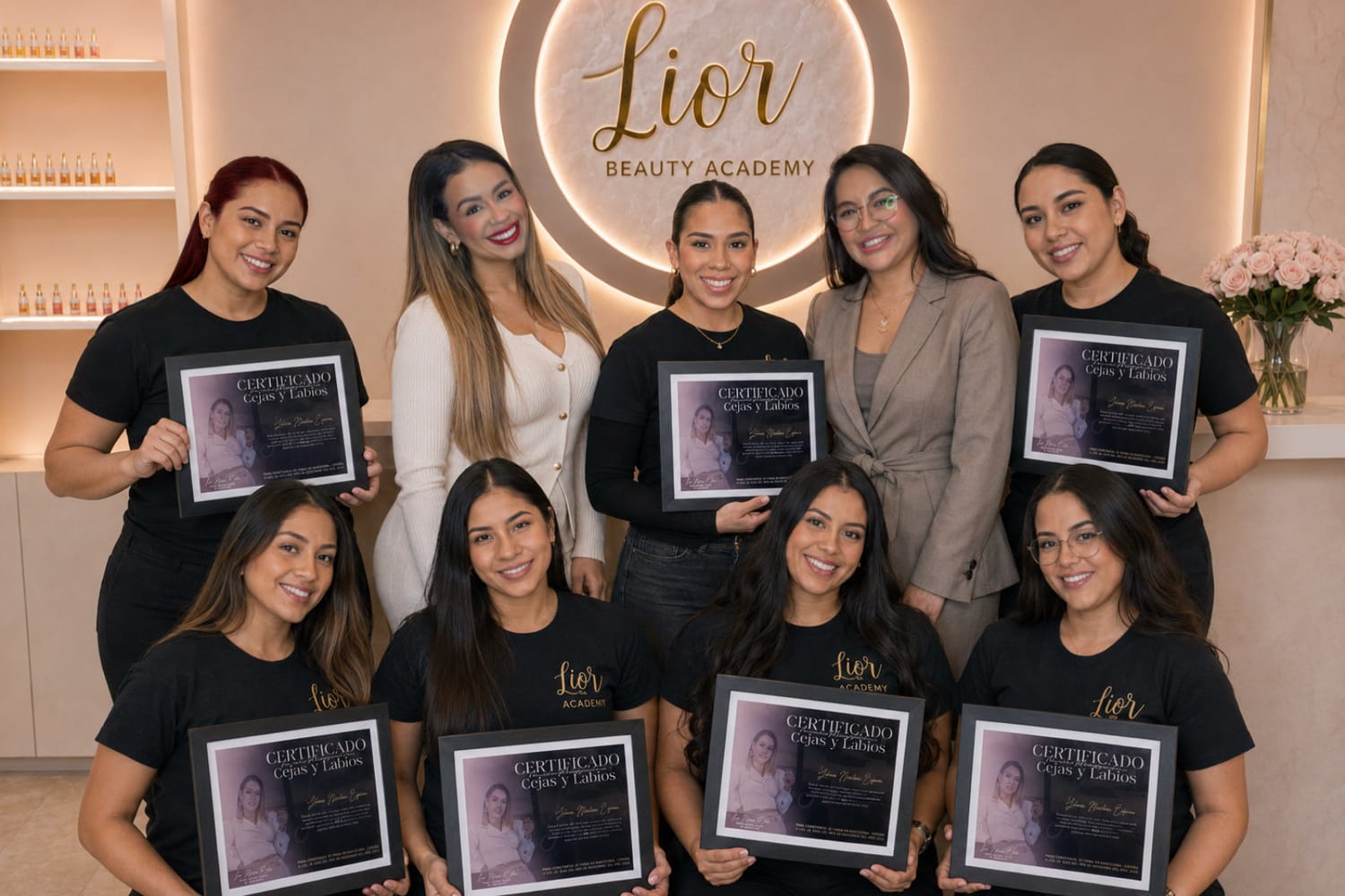 Alumnos de Lior Beauty Academy