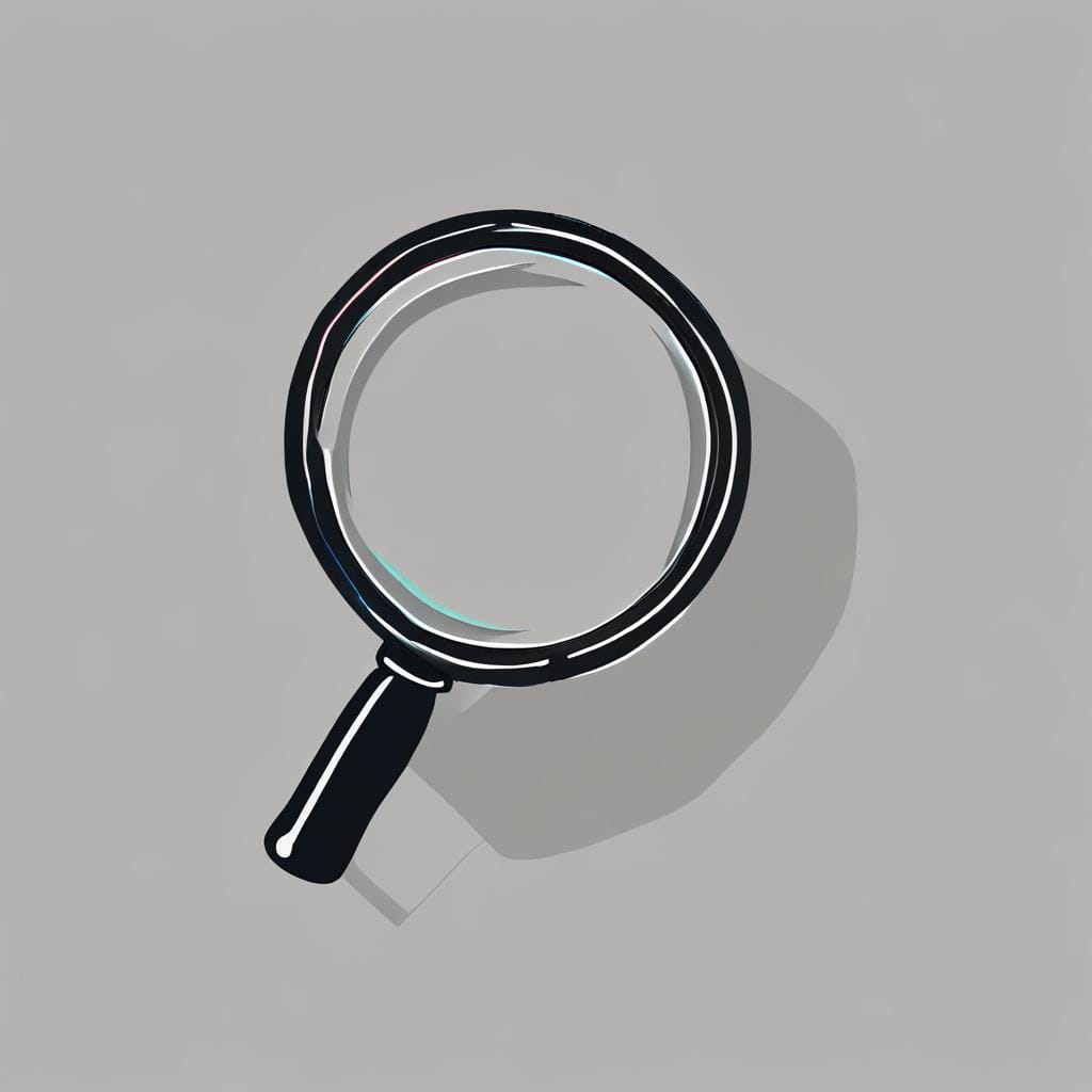 magnifying glass pigment