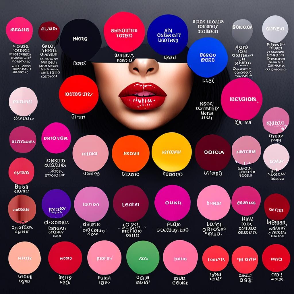 professional lip pigment color guide
