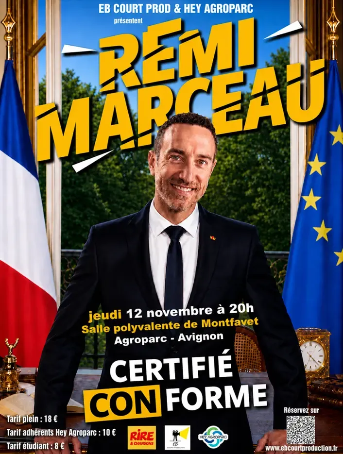 Affiche Rémi Marceau - Certifié conforme aux originaux - Avignon