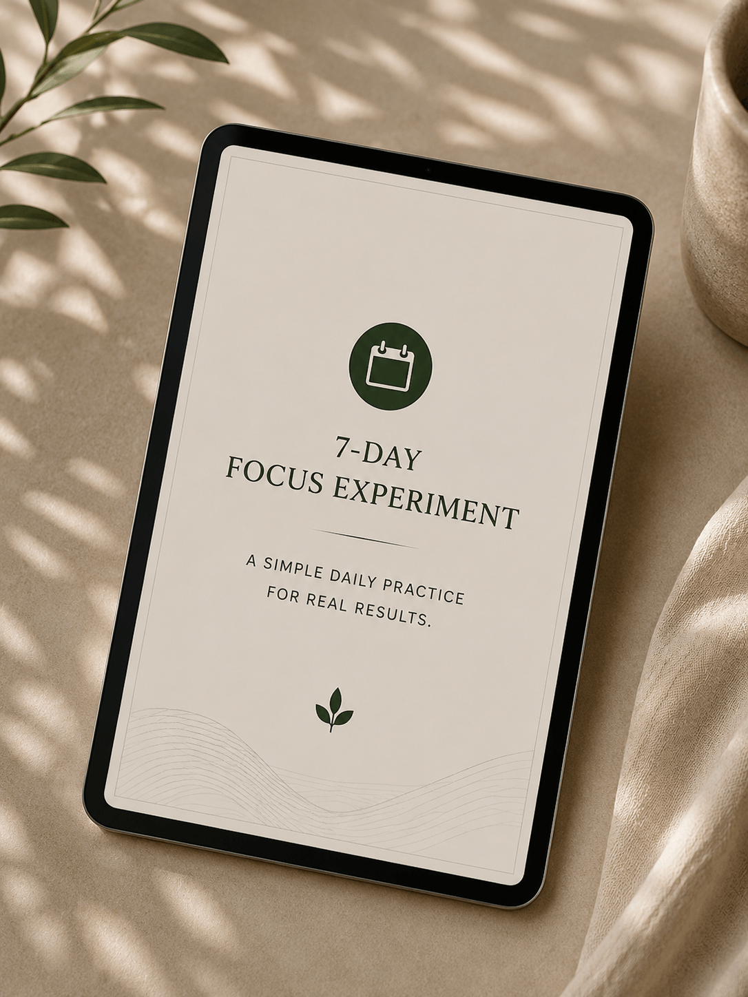 7-Day Focus Experiment