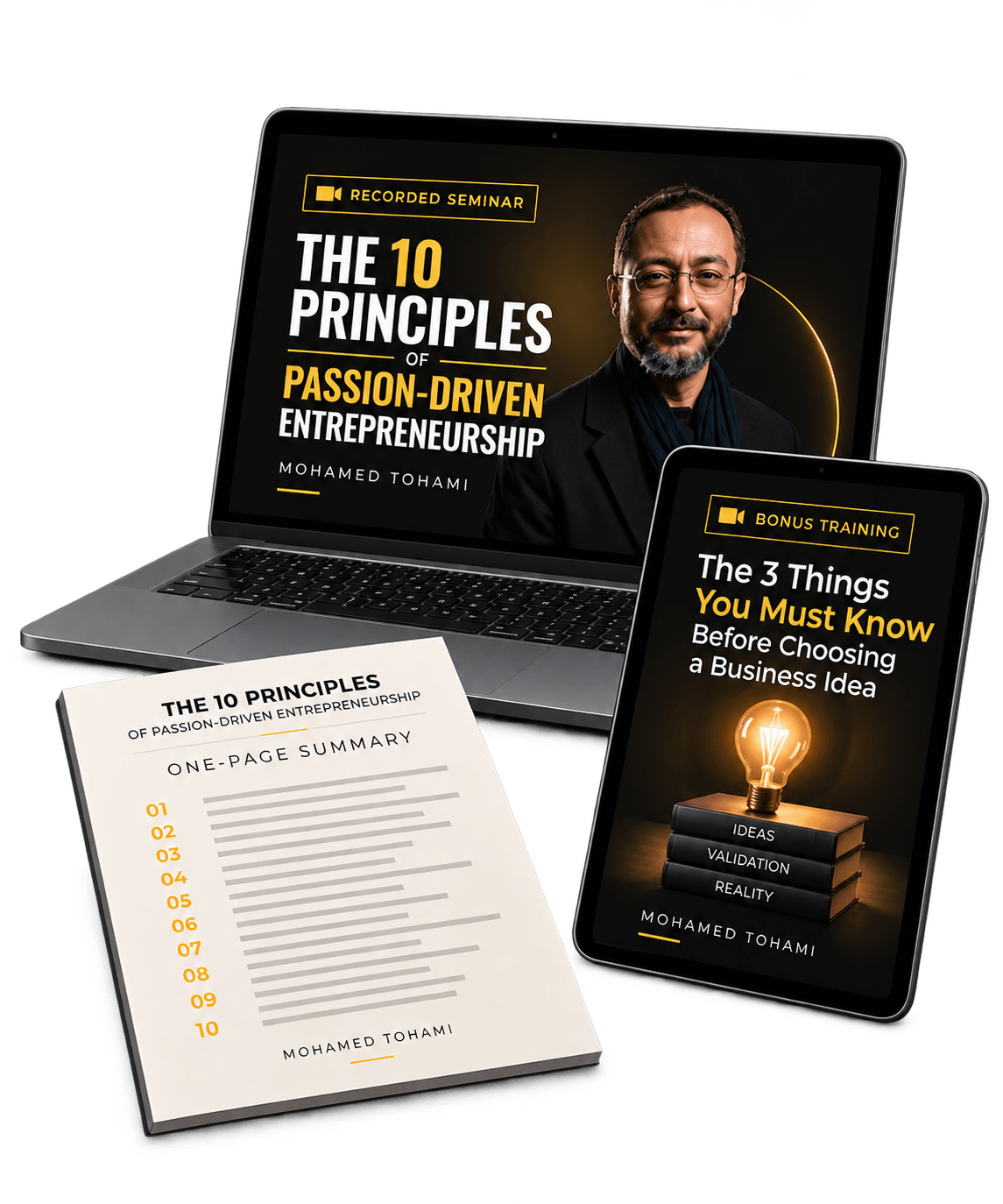 The 10 Principles seminar bundle with one-page summary and bonus training