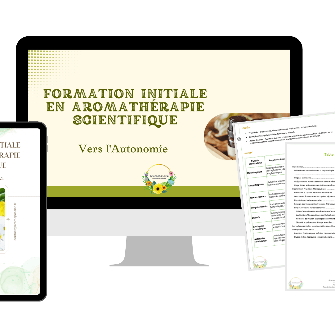 Formation Initiale en aromathérapie Scientifique