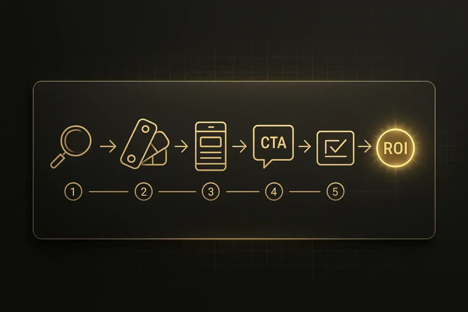 Plan de acción paso a paso para implementar alineación cognitiva en embudos de dropshipping, visualizado como un flujo estructurado de optimización.
