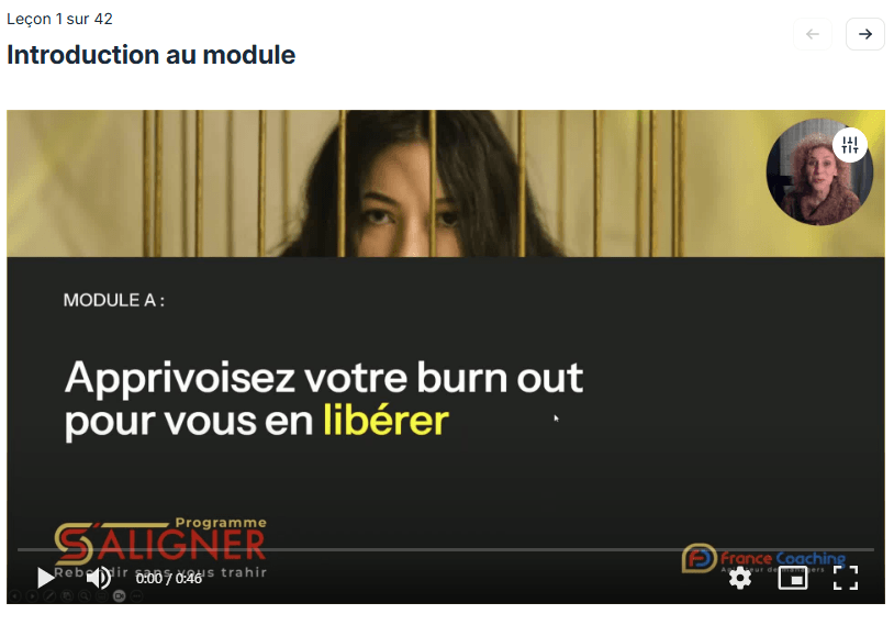 Extrait vidéo du module A — Apprivoiser votre burn-out