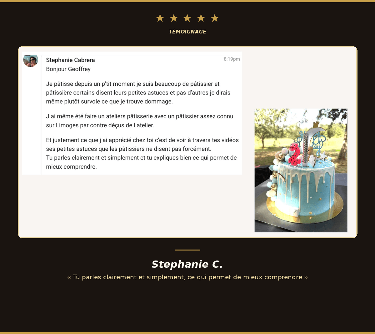 Témoignage Stéphanie