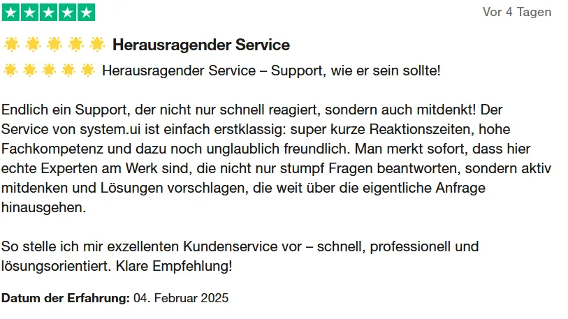 Kundenbewertung zu systeme.io 