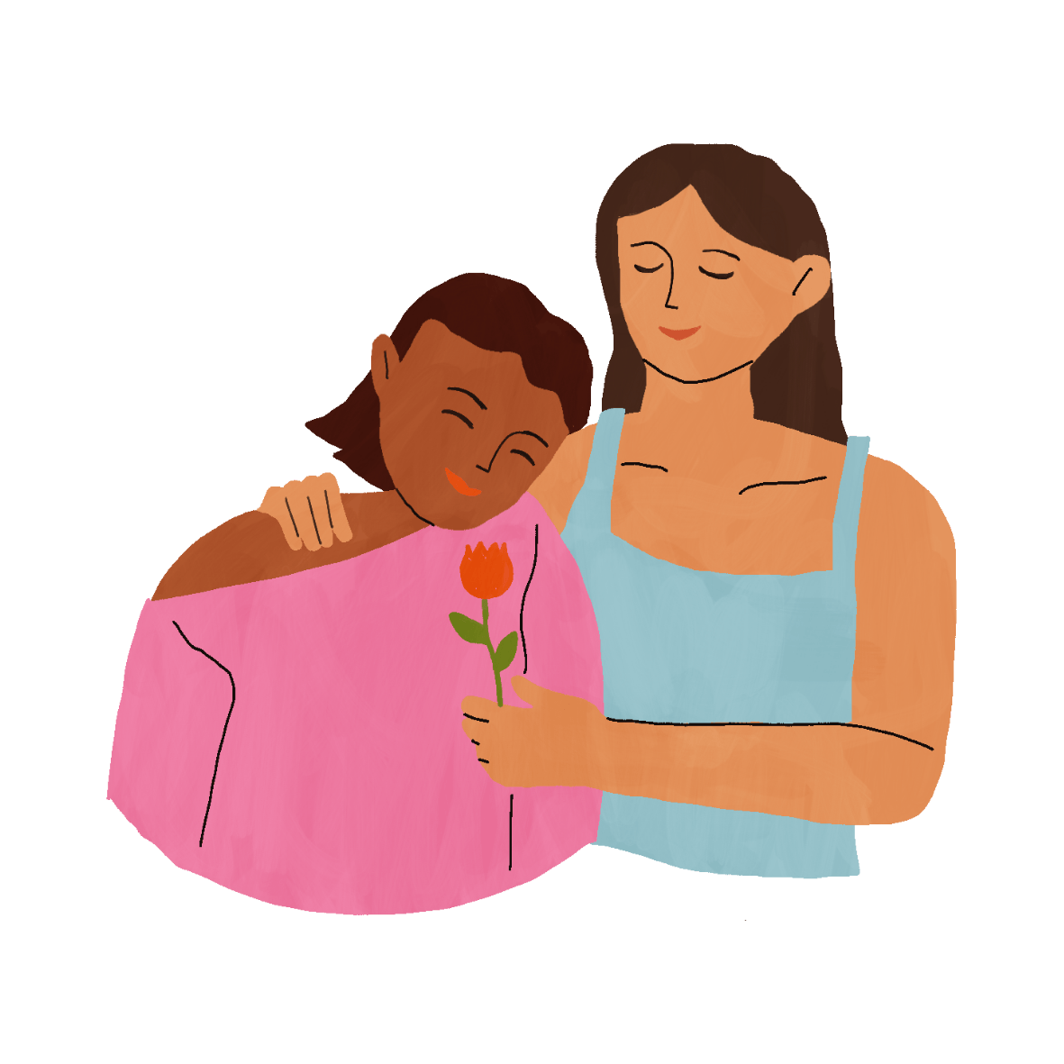 Mujeres regalando