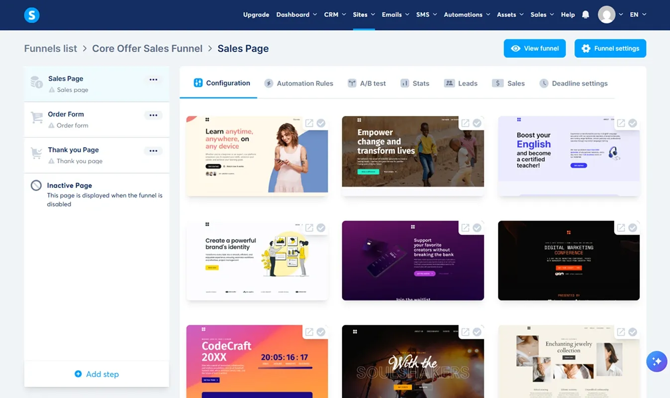 Systeme.io Funnel Template