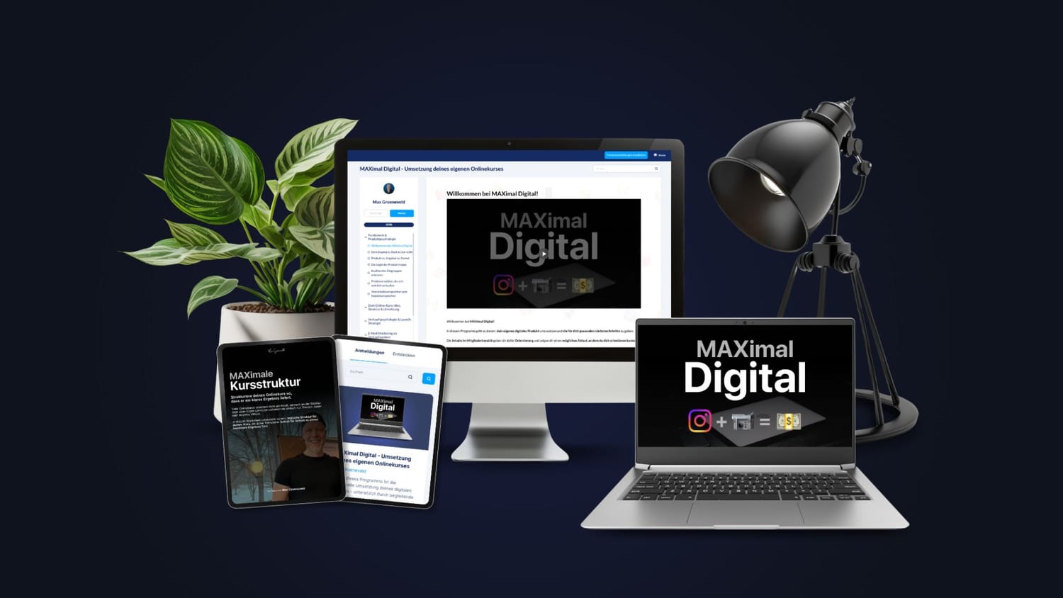 Mockup zum Programm "MAXimal optimier"