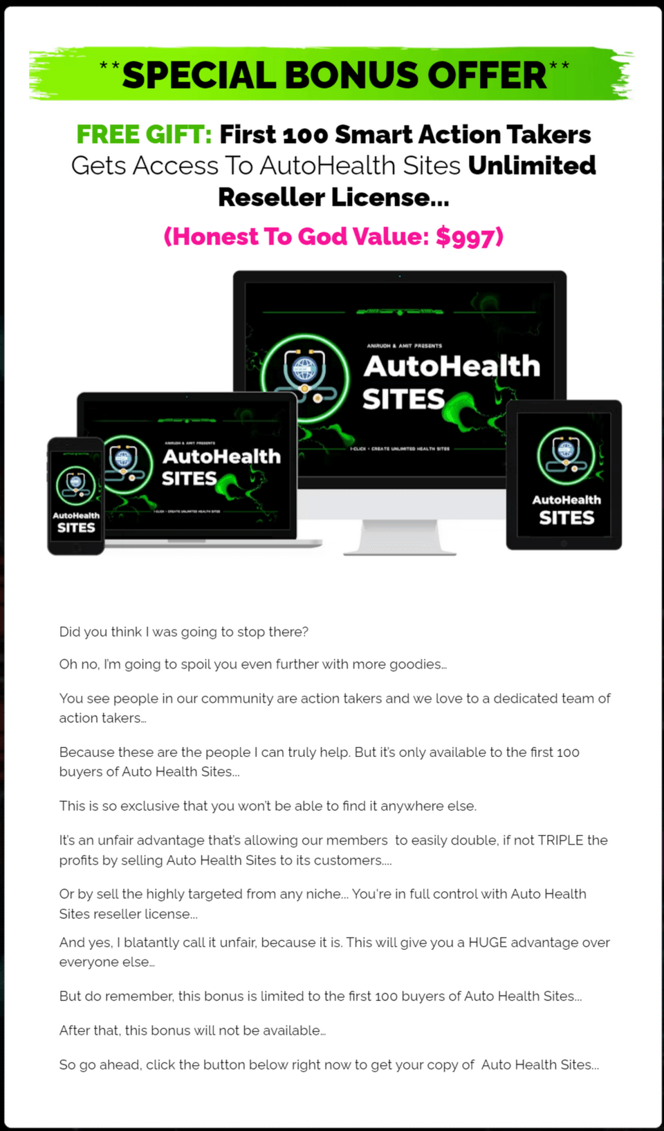 auto health sites bonuse 1