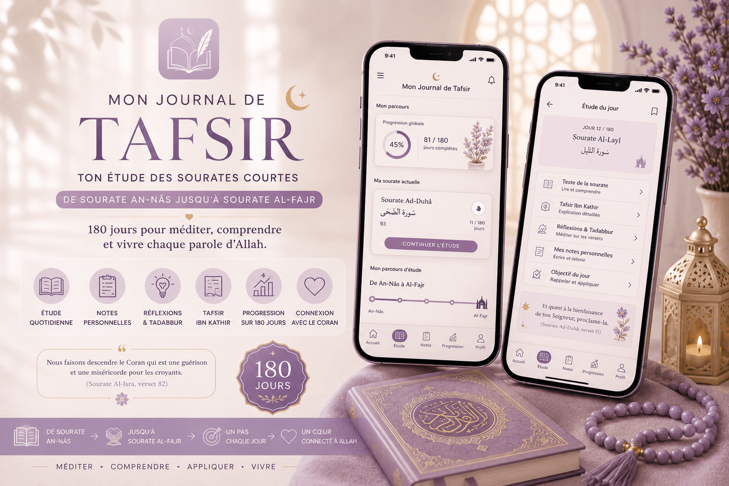 Mon Journal de Tafsir 180 Jours — De An-Nâs à Al-Fajr