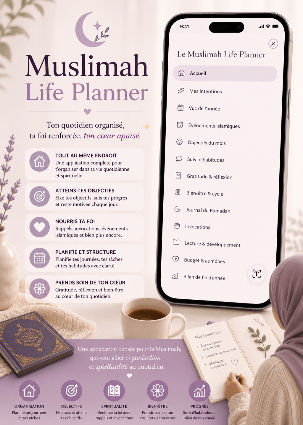 Le Muslimah Life Planner - présentation de l'application