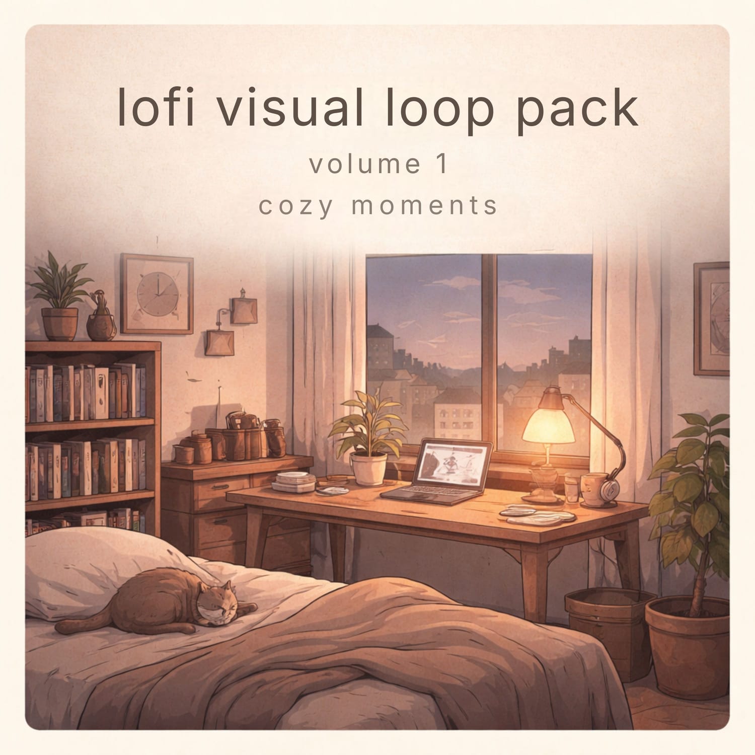 The Lofi Visual Loop Pack - Volume 1 - Cozy Moments