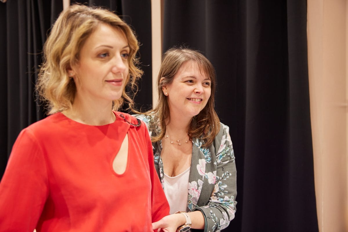 Séance de personal shopping en boutique