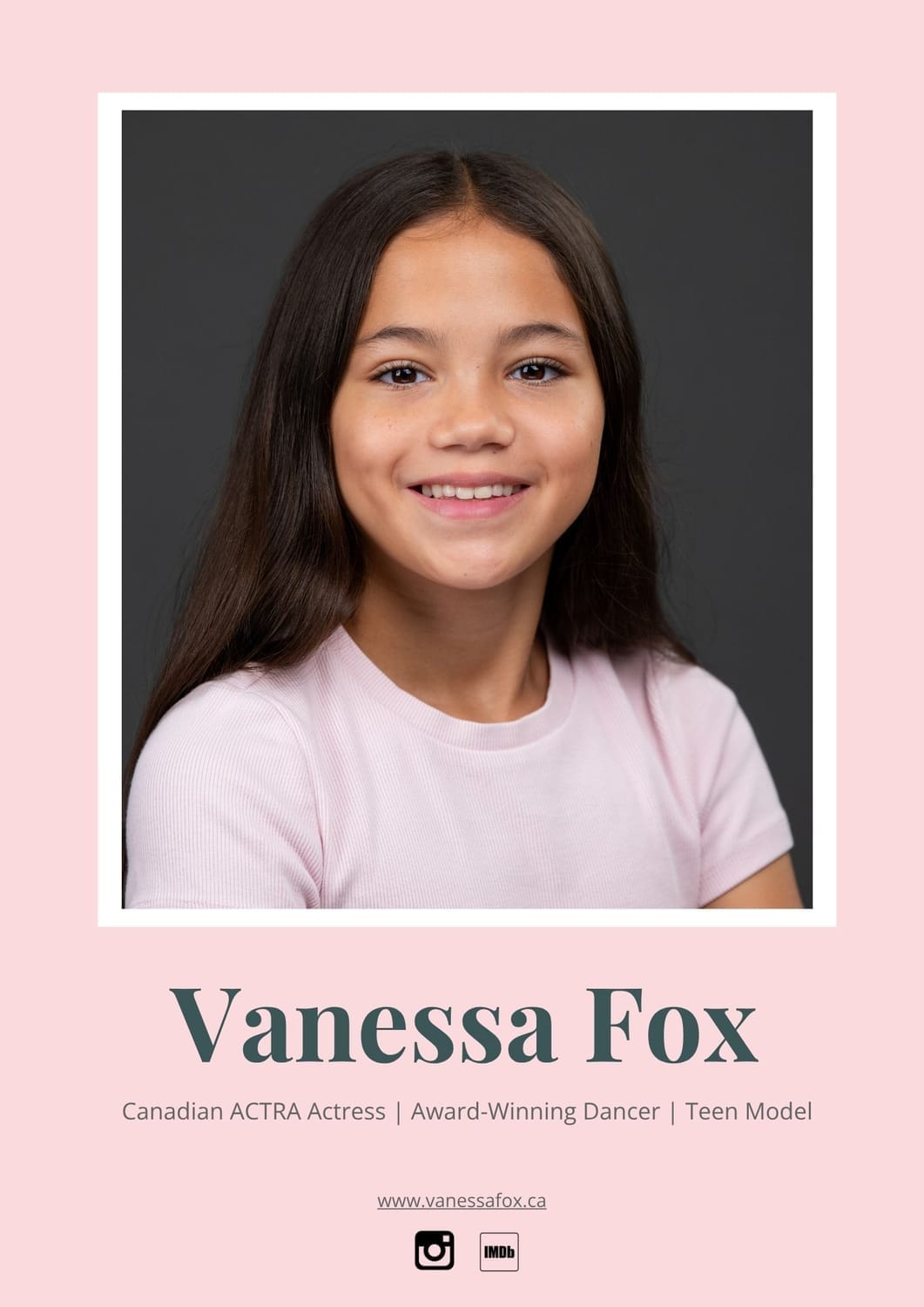 Vanessa Fox teen actress headshot 2025