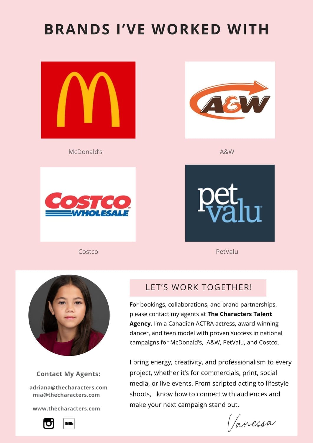 Vanessa Fox teen actress brand collaboration 2025