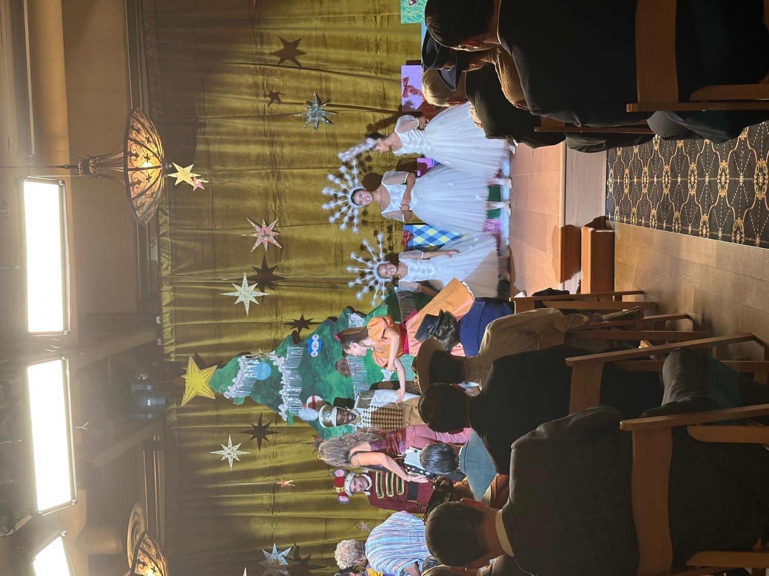 Snowflake performers including Vanessa Fox during a staged scene filmed for Murdoch Mysteries.