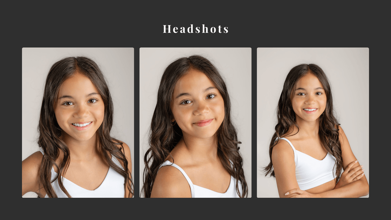 Three professional headshots of Vanessa Fox showing warm, natural and confident expressions 