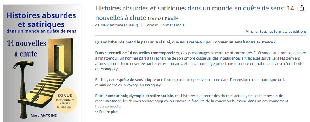 Lien vers boutique Amazon - version brochée