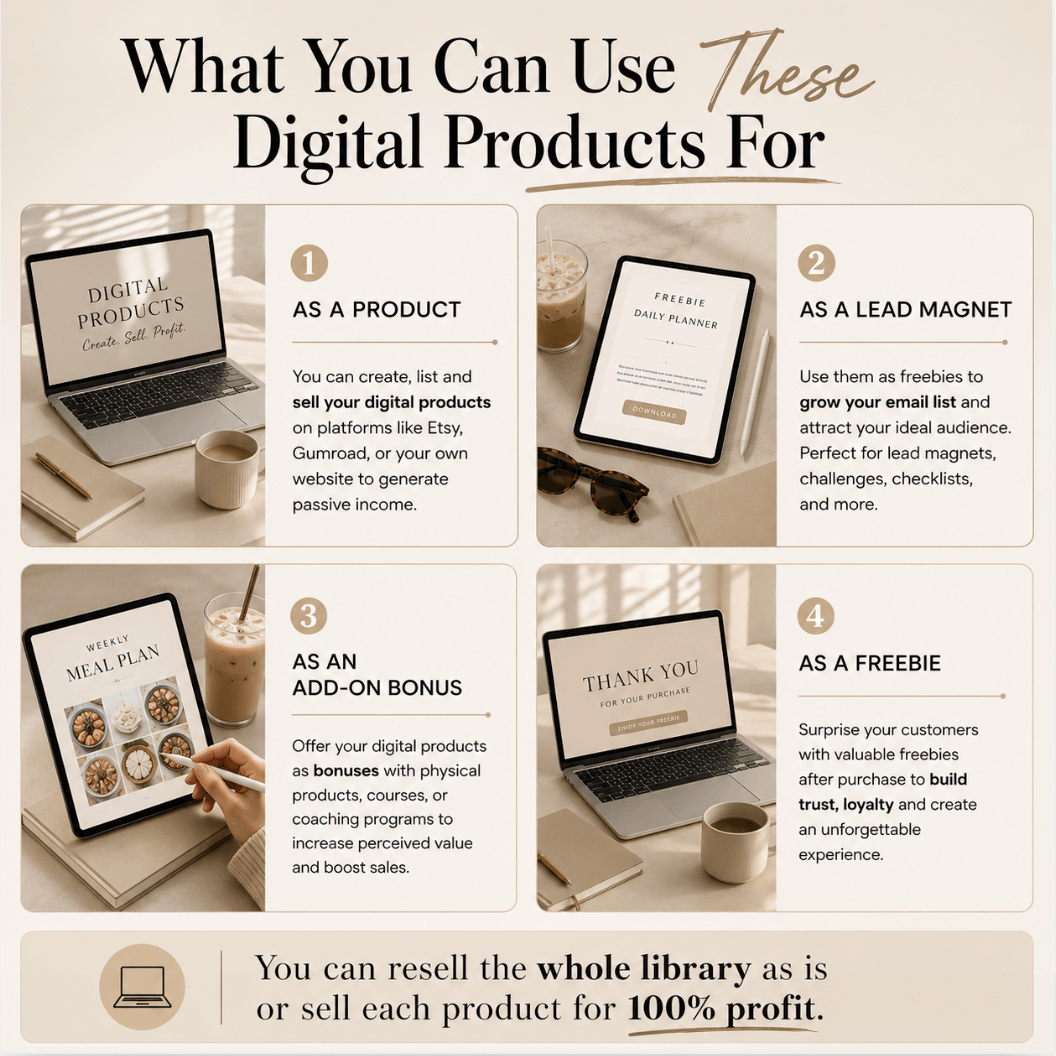 What You Can Use These Digital Products For