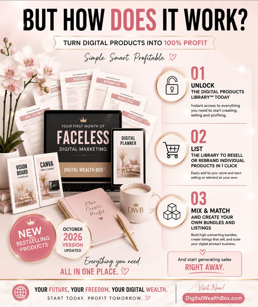 How Digital Wealth Box works - Unlock List Mix and Match