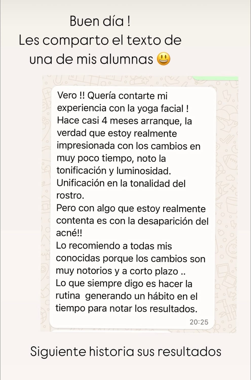 Testimonio de alumna