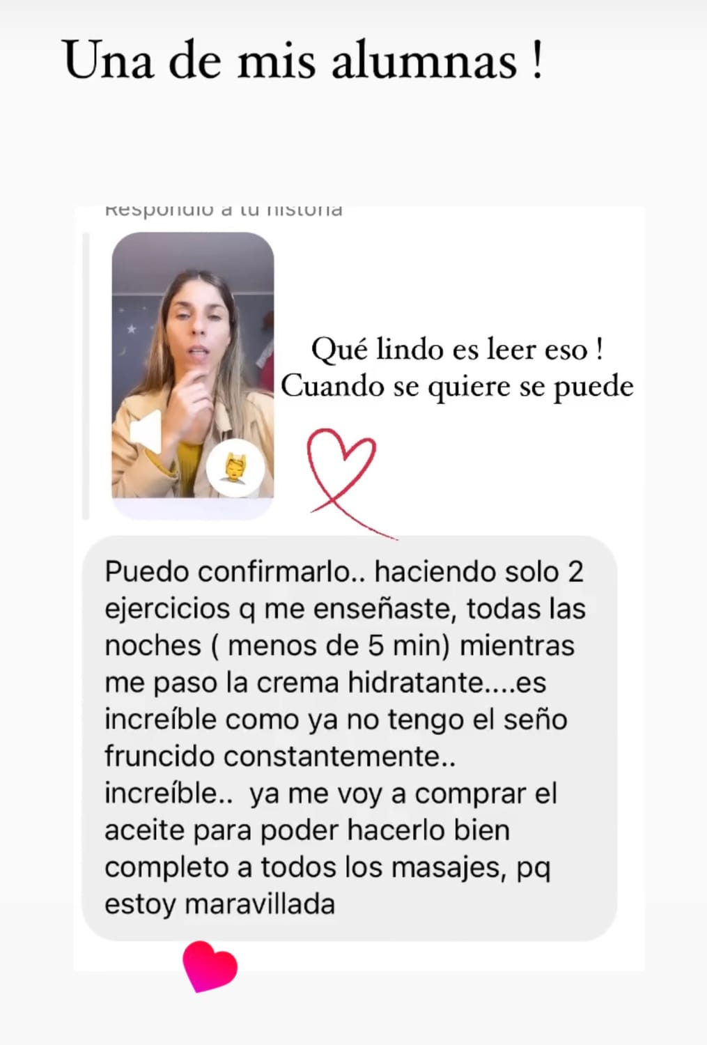 Testimonio de alumna
