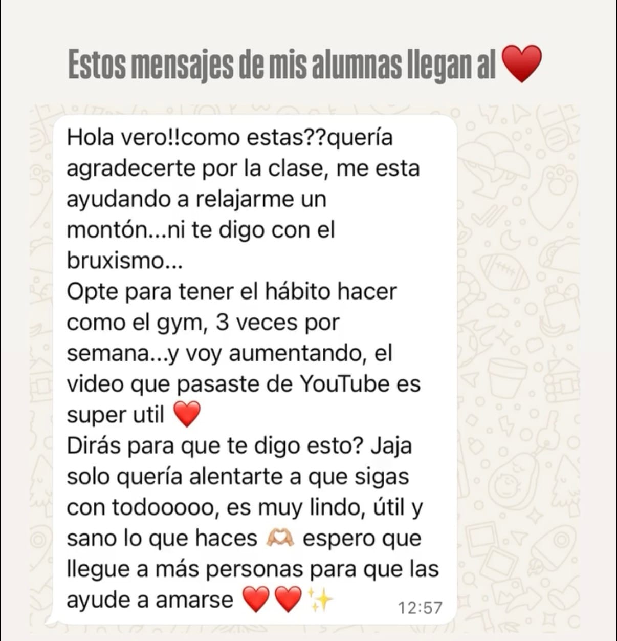 Testimonio de alumna