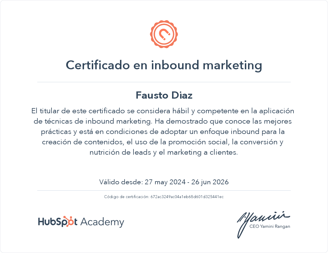 Certificación 6
