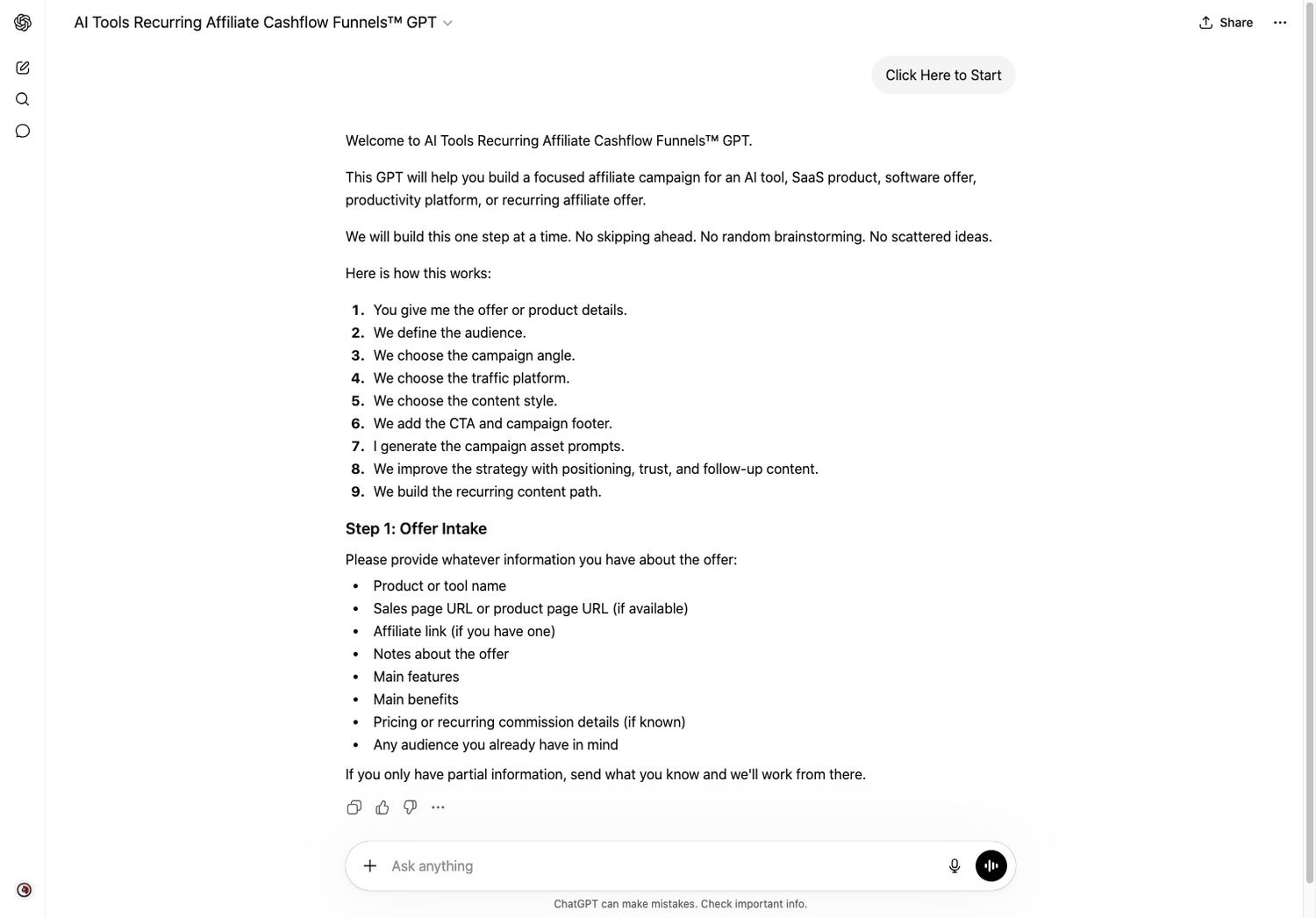 AI Tools Recurring Affiliate Cashflow Funnels™ GPT