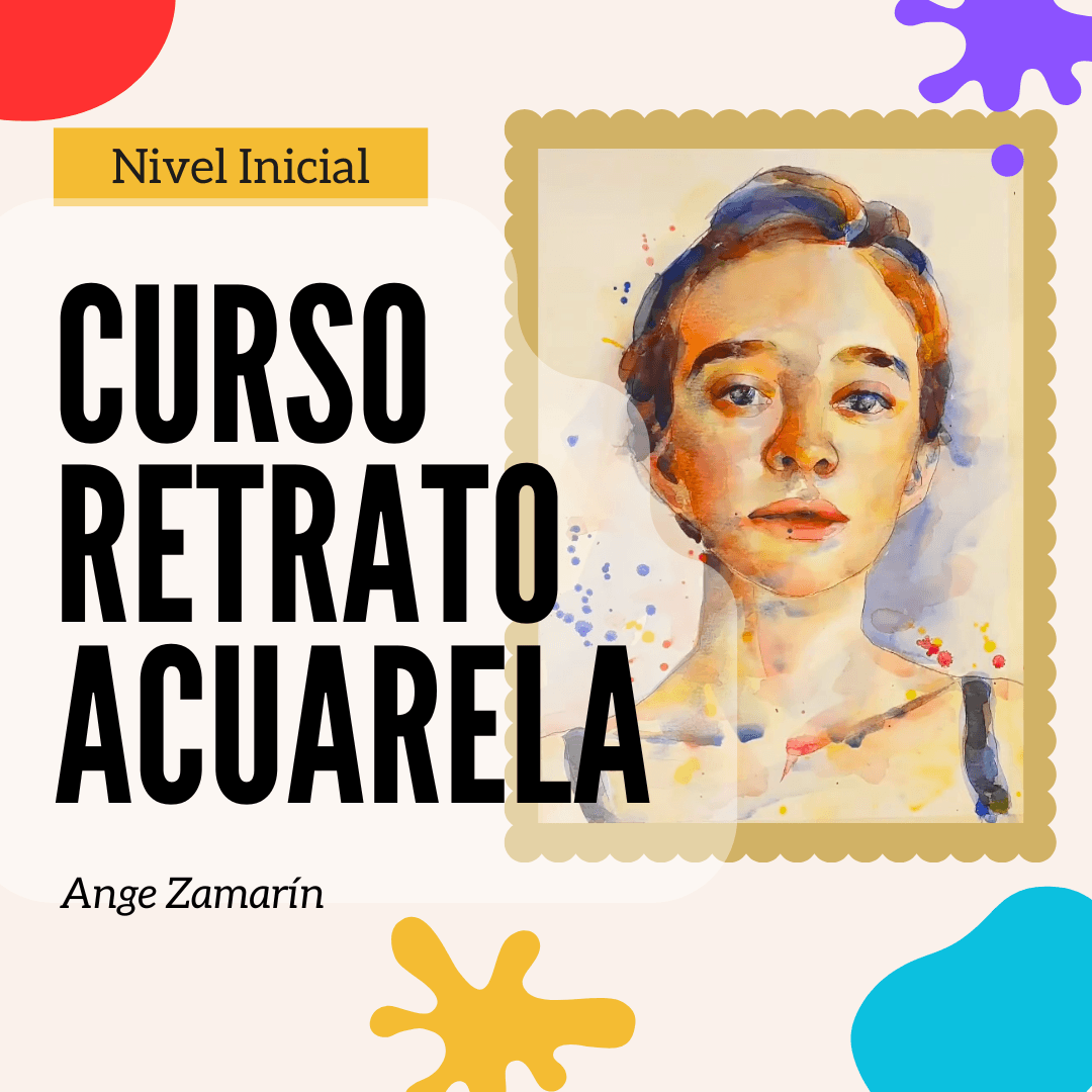 Retrato en acuarela terminado