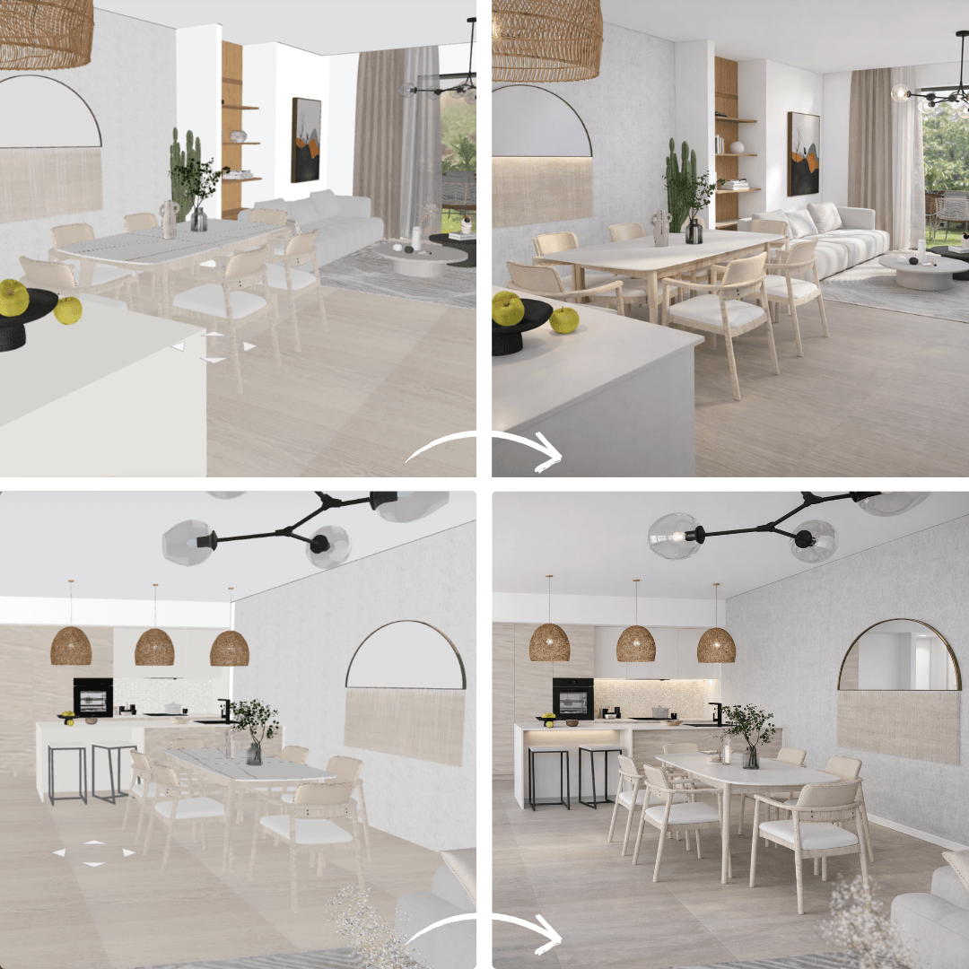 Fotórealisztikus renderelés AI-val, nappali renderelése