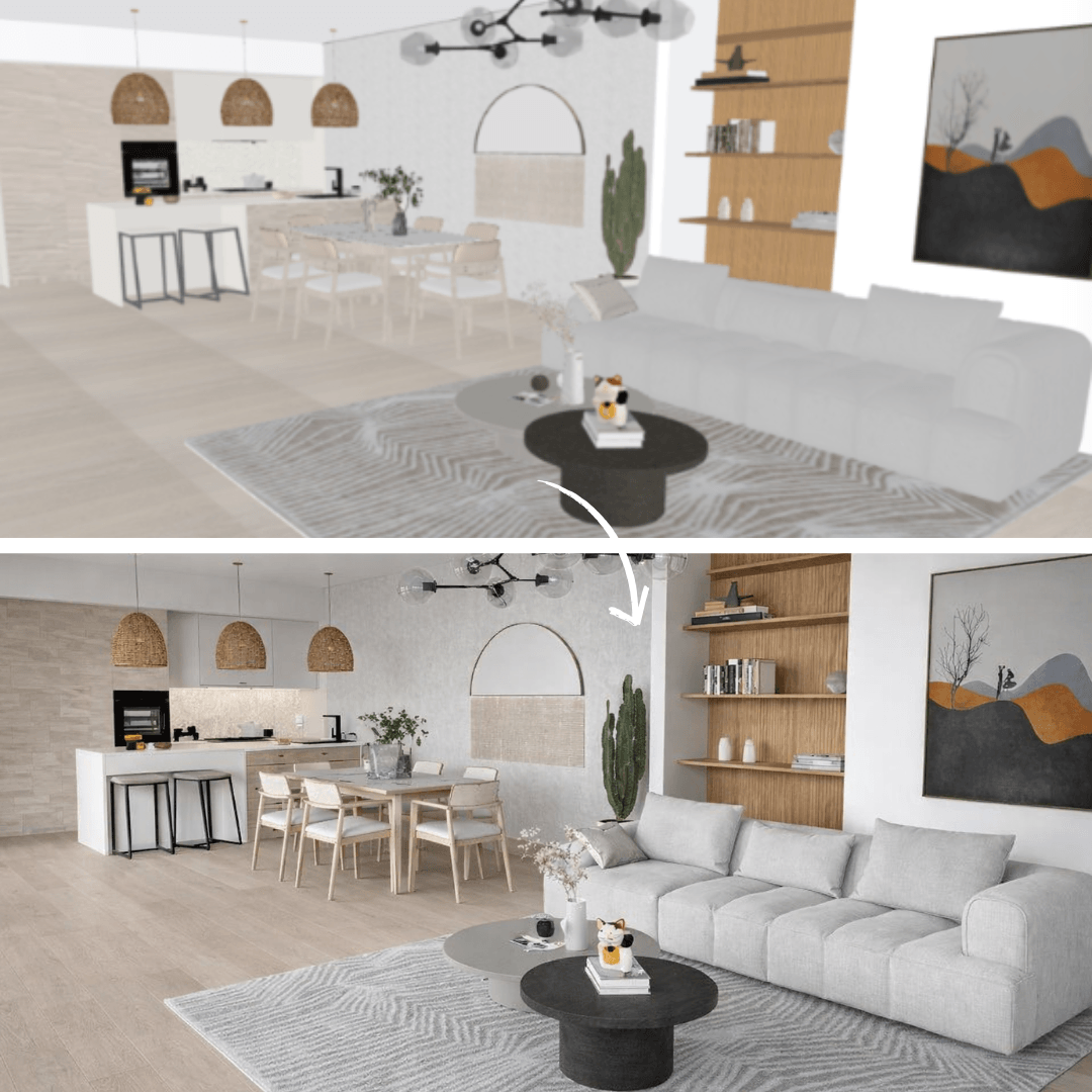 Képminőség javítása és renderelt tervek újrarenderelése