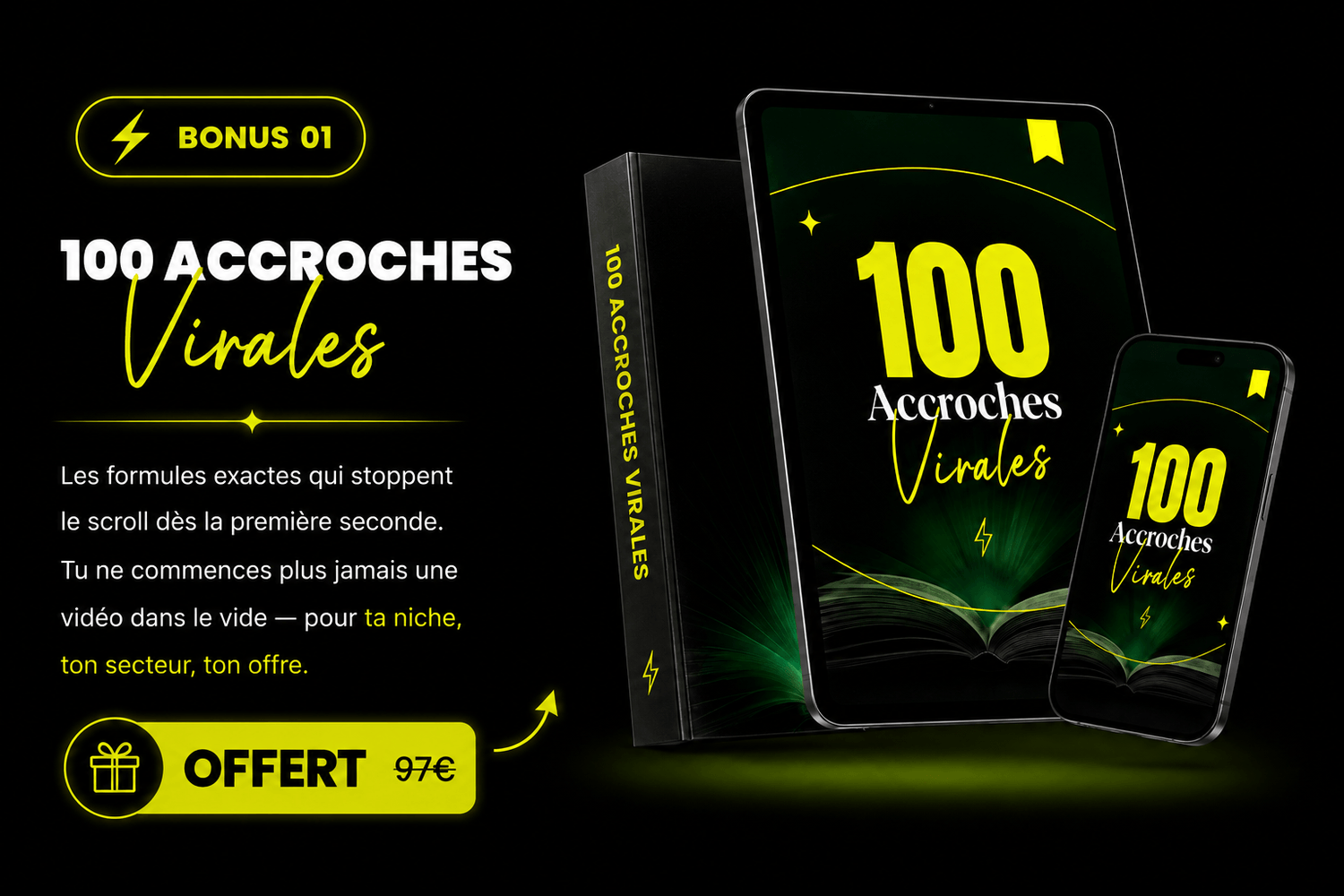 Bonus 01 — 100 accroches virales