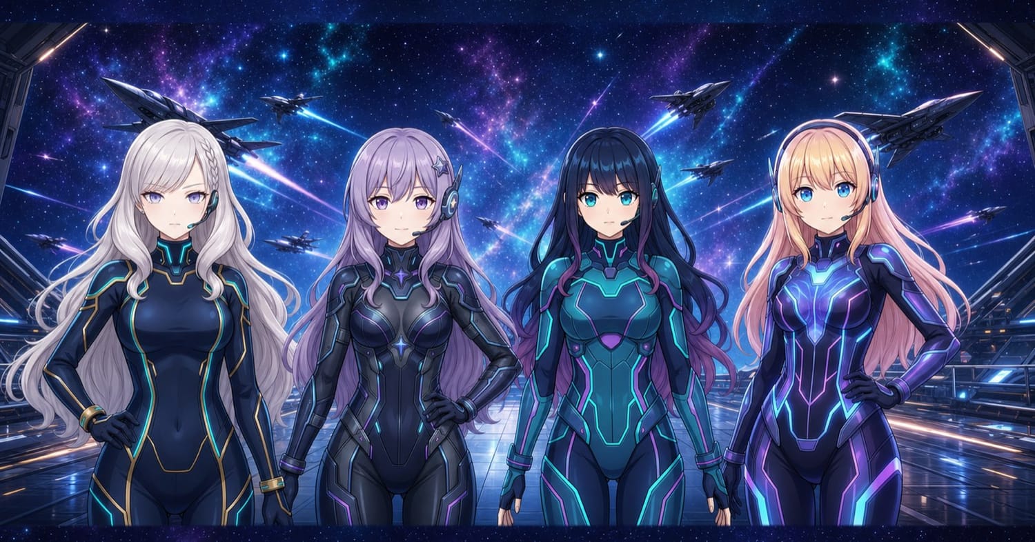 AIキャラユニット Starflight Girls の4人